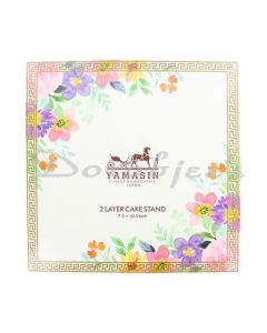 YAMASIN NOBEL CAKE SET 1X7.5 + 1+10.5 2 LAYERS FLOWER DESIGN WITH GIFT BOX