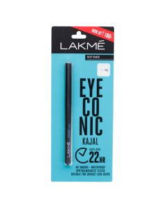 LAKMÉ EYECONIC PENCIL KAJAL BLACK WATER PROOF SMUDGE PROOF 24 HRS 0.35G MATTE FINISH