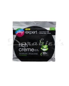 GODREJ EXPERT RICH CREAM HAIR COLOR BLACK 1.00