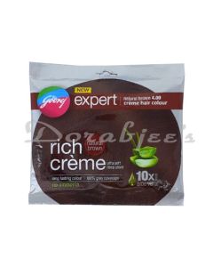 GODREJ EXPERT NATURAL BROWN HAIR COLOR 4  20G