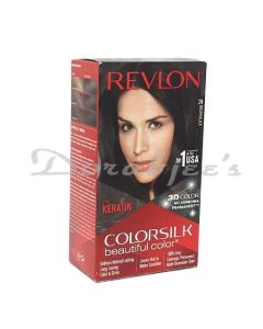 REVLON HAIR COLORSILK HAIR COLOR BROWN BLACK 2N