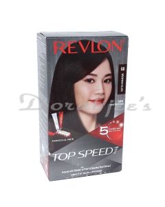 REVLON TOP SPEED HAIR COLOR BROWNISH BLACK