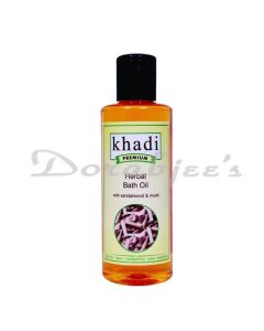 KHADI BATH SANDALWOOD  MUSK OIL 210ML