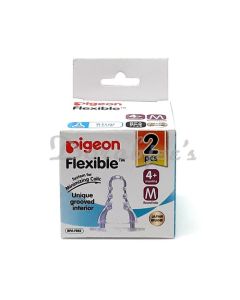 PIGEON  SILICONE NIPPLE 4PLUS ROUND HOLE B763