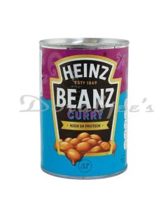 HEINZ VEG BAKED BEANS CURRY CAN 390 G