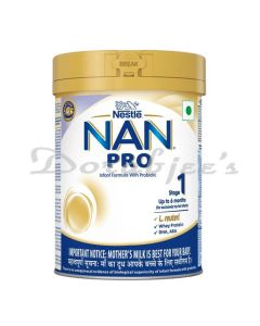 NAN PRO STAGE 1 INFANT FORMULA MILK POWDER FOR BABIES UP TO 6 MONTHS TIN 450 G