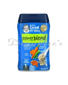 GERBER BABY FOOD PROBIOTIC OATMEAL LENTIL CARROT PEAS STAGE 2 227G