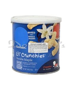 GERBER BABY LIL CRUNCHIES VANILLA MAPLE 42G