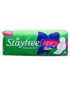 STAYFREE ADVANCED ULTRA COMFORT SANITARY PADS XL 28S