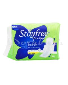 STAYFREE ULTR THIN DRY MAX SANITARY PADS 16S