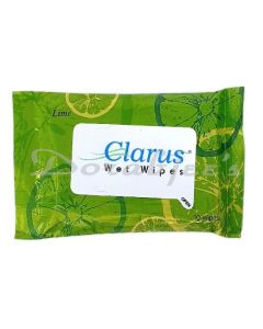 CLARUS WET WIPES LIME 10S