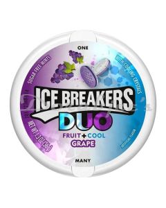 ICE BREAKERS DUO GRAPE MINTS CANDY 36G