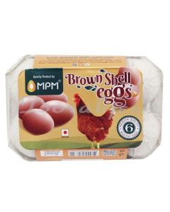 MPM BROWN SHELL EGGS 6S