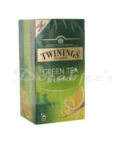 TWININGS GREEN TEA & LEMON 25 S