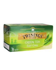 TWININGS EARL GREY GREEN TEA 25S