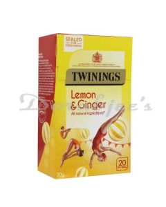 TWININGS LEMON & GINGER TEA BAG