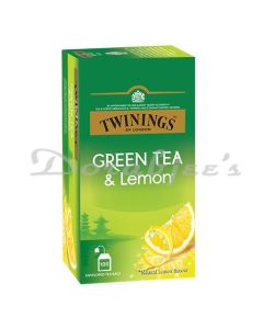 TWININGS GREEN TEA & LEMON 100S