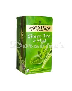 TWININGS GREEN TEA MINT  25S