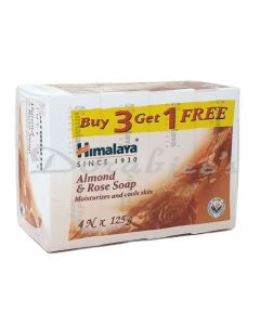 HIMALAYA ALMOND & ROSE SOAP 75*4+1