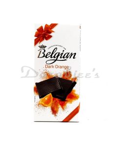 CT CHOCOLATES BELGIAN BAR DARK ORANGE 100G