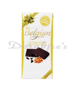 CT CHOCOLATES BELGIAN NSA BAR MILK+ALMOND 100G