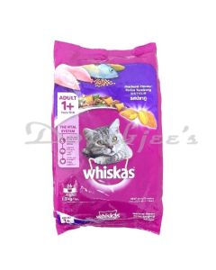 WHISKAS POCKETS CAT FOOD  MACKEREL 1.4KG