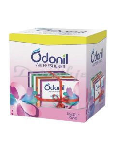 ODONIL BATHROOM AIR FRESHENER BLOCKS MIXED FRAGRANCES 72 G PACK OF 4