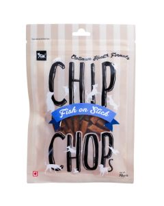 ABK DOG SNACK CHIP CHOP FISH ON STICK 70G