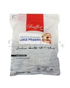 BUFFET FROZEN LARGE PRAWNS 500G