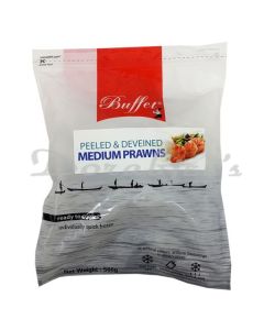 BUFFET FROZEN MEDIUM PRAWNS 500G