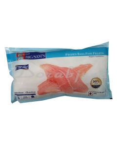 BIG SAMS FROZEN BASA FISH FILLETS 450G