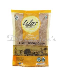 TITOS ORGANIC LIGHT BROWN SUGAR 500G