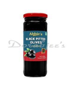 ABBIES OLIVE BLACK PITTED 450G