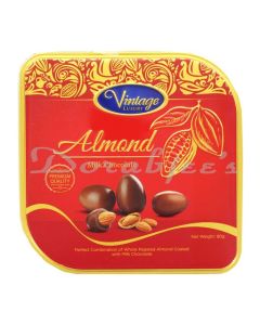 VINTAGE LUXURY ALMONDS CHOCOLATE TIN 105G