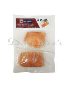 BIG SAMS FROZEN SALMON SKIN ON 250G