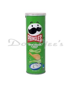 PRINGLES SOUR CREAM  AND  ONION  POTATO CHIPS 110G