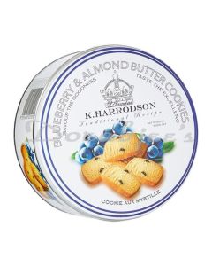 K.HARRODSON BLUEBERRY COOKIES TIN 338G