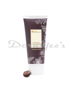 PURE ELEMENTS COFFEE BEANS FACE SCRUB NO PARABEN  100 G