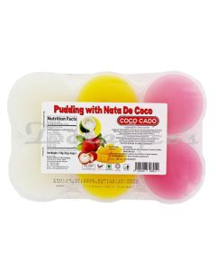 COCO CADO PUDDNG WITH NATA DE COCO COCONUT PIECES 6PC