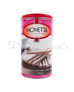 MONETTA CREAM WAFERS STRAWBERRY 300G