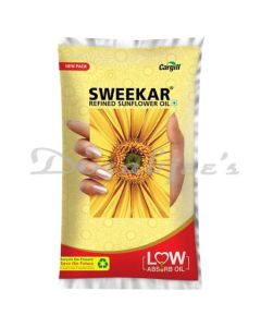 SWEEKAR REFINED SUNFLOWER OIL POUCH 1 LT