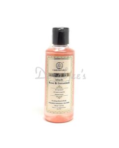 KHADI NATURAL NATURAL AYURVEDIC ROSE GERANIUM HAIR MASSAGE OIL KN1840 210ML