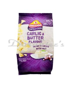 MISSION TORTILLA CHIPS GARLIC AND BUTTER 170G