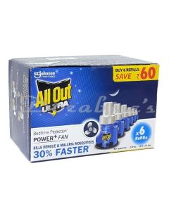 ALL OUT MOSQUITO REPELLENT REFILL ULTRA PACK OF 6