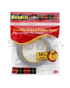 SCOTCH BRITE DOUBLE SIDED FOAM TAPE 18MM PLUS 3M