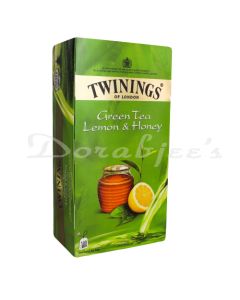 TWININGS GREEN TEA LEMON & HONEY 100S