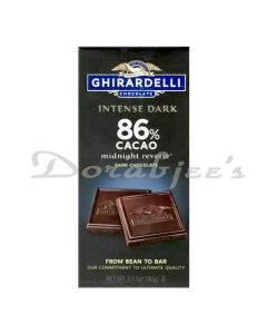 GHIRARDELLI 86 CACAO INTENSE DARK CHOCOLATE 100G