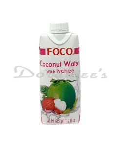 FOCO COCONUT WATER LYCHEE 330ML