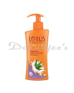 LOTUS HERBALS SAFE SUN ANTI TAN BODY LOTION SPF 25 PA WITH ALOE EXTRACTS 250ML