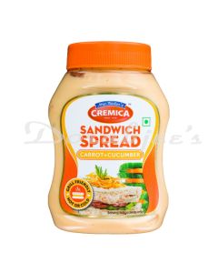 CREMICA SANDWICH SPREAD CARROT & CUCUMBER 275G